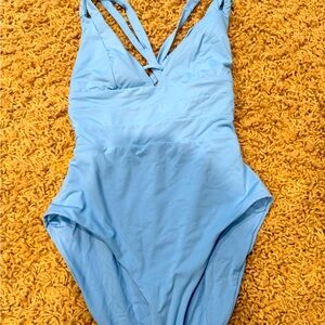 Becca baby blue one piece